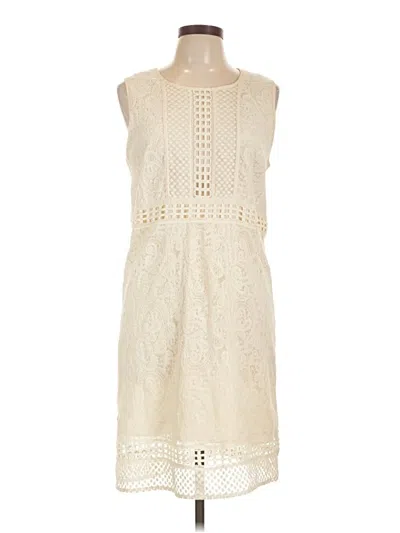 Pre-owned Matty M Casual Dress In White