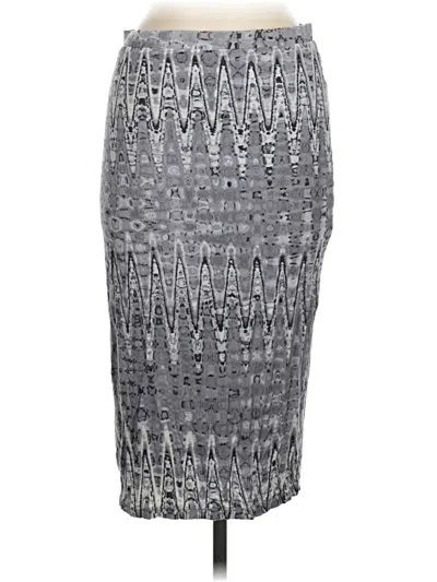 Pre-owned Matty M Casual Skirt In Gray