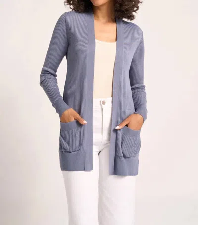 Matty M Colfax Cardigan In Ocean In Blue