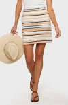 Matty M . Corsica Knit Miniskirt In Multi