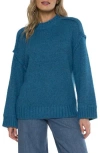 Matty M . Courtney Crewneck Sweater In Blue