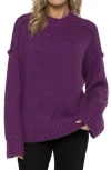 Matty M . Courtney Crewneck Sweater In Purple