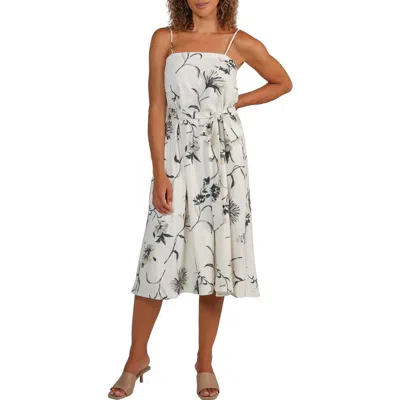 Matty M . Daphne Floral Sundress In White