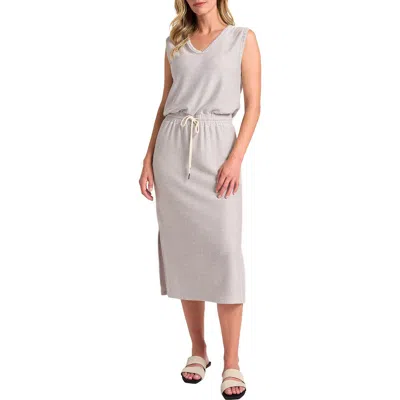 Matty M . Darby Midi Dress In Gray