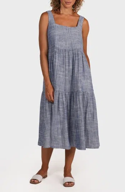 Matty M . Doheny Tiered Midi Sundress