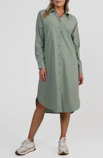 Matty M . Ena Long Sleeve Shirtdress