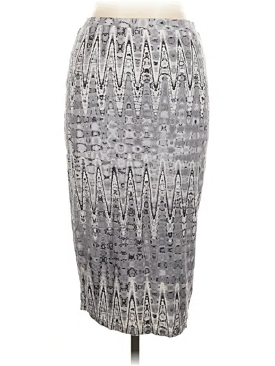 Pre-owned Matty M Formal Skirt In Silver