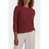 Matty M Hancock Pointelle Sweater In Brown