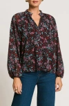 Matty M . Harlyn Floral Button-up Shirt In Brown