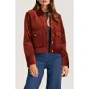 Matty M . Jeri Cotton Blend Corduroy Jacket In Brown