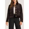 Matty M . Jeri Cotton Blend Corduroy Jacket In Brown