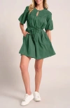 Matty M Kailyn Honeycomb Cotton Minidress