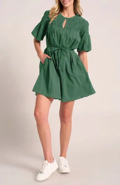 Matty M Kailyn Honeycomb Cotton Minidress