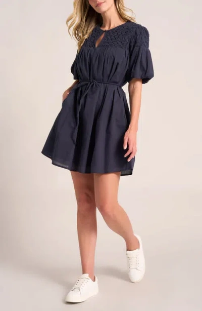 Matty M Kailyn Honeycomb Cotton Minidress
