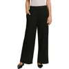 Matty M . Kylie Luxe Wide Leg Knit Pants In Black