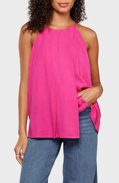 Matty M . Laruen Pleated Tank Top In Pink