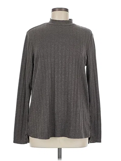 Pre-owned Matty M Long Sleeve Turtleneck In Gray