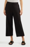 Matty M . Magnolia Linen Blend Culottes In Black