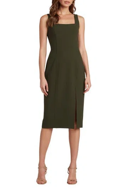 Matty M . Maja Sleeveless Sheath Dress In Green