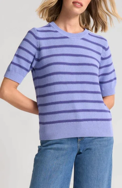 Matty M Mara Short Sleeve Sweater In Purple