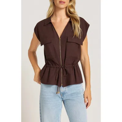 Matty M . Marani Utility Top In Brown