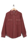 Matty M . Mercer Knit Shacket In Brown