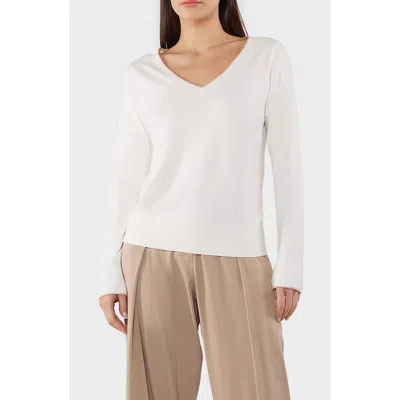 Matty M Mira Sweater In White