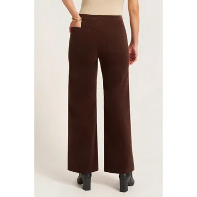 Matty M . Pippa Corduroy Straight Leg Pants In Brown