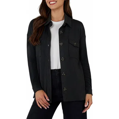 Matty M . Pocket Knit Shrit In Black