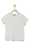 Matty M . Raglan Sleeve Fleece T-shirt In Gray