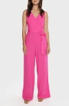 Matty M . Remi Wide Leg Jumpsuit In Pink