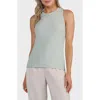 Matty M . Ribbed Tank In Gray