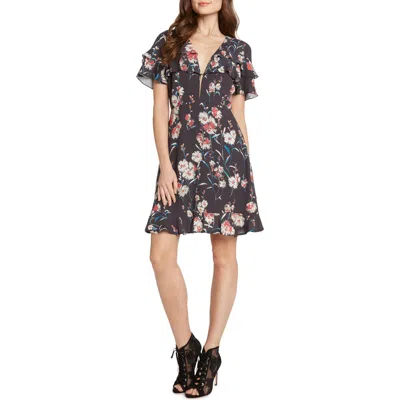 Matty M . Ruffle Roky Dress In Brown