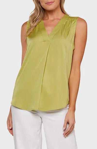 Matty M . Sabine Sleeveless Top In Green