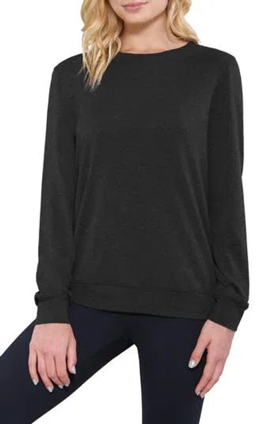 Matty M . Side Zip Sweater In Black