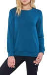 Matty M . Side Zip Sweater In Blue