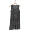 Matty M . Sleeveless Tiered Dress In Black