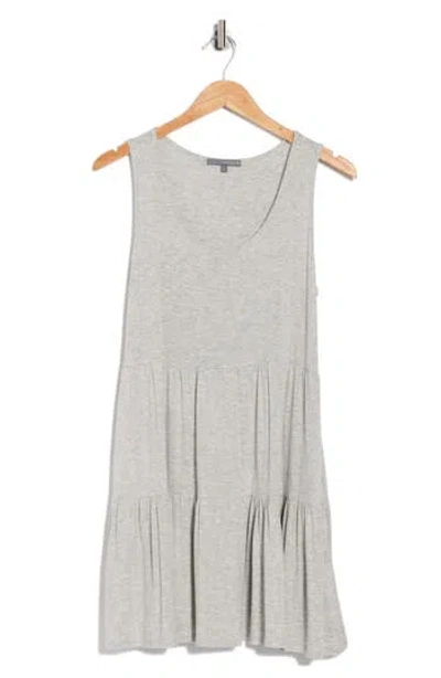 Matty M . Sleeveless Tiered Dress In Gray