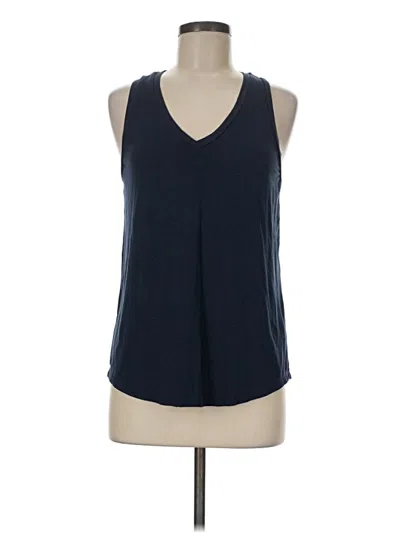 Pre-owned Matty M Sleeveless Top Blue V-neck Tops