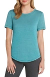 Matty M . Split Back T-shirt In Green