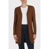Matty M . Spring Weight Cardigan In Brown