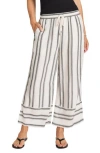 Matty M . Stripe Crop Pants In Multi