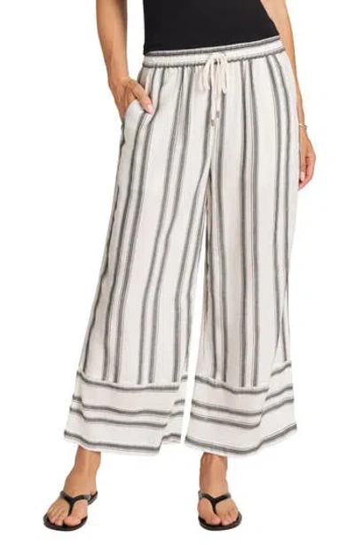 Matty M . Stripe Crop Pants In Multi