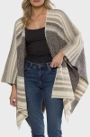 Matty M . Stripe Poncho In Multi