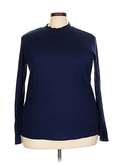 Pre-owned Matty M Turtleneck Sweater In Blue