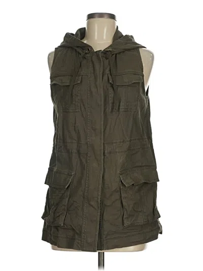 Pre-owned Matty M Vest In Green