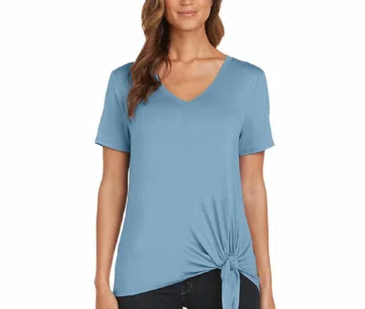 Matty M Women's Side Tie T-shirt In Sea Blue
