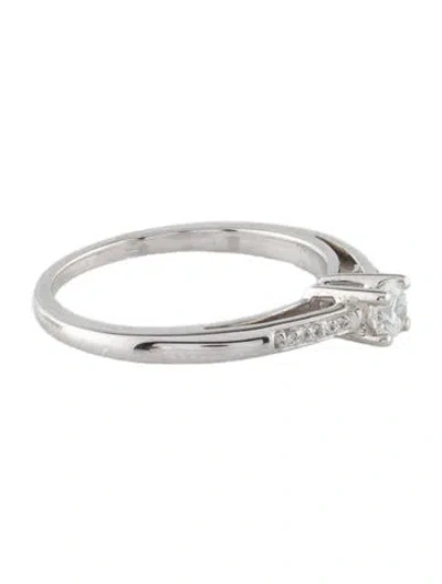 Pre-owned Mauboussin 18k Diamond Engagement Ring In Multi