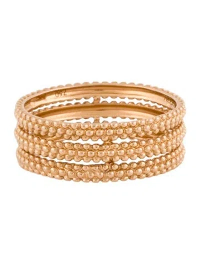 Pre-owned Mauboussin 18k Le Premier Jour Band Ring In Multi