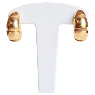 Pre-owned Mauboussin 1960 Clip Earrings In 18 Carat Yellow Gold Hoops